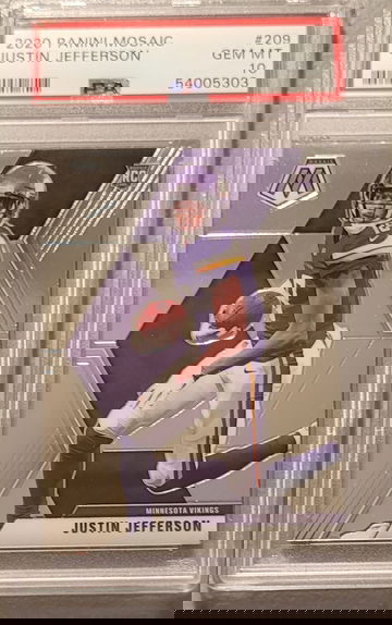 2020 Mosaic Justin Jefferson PSA 10