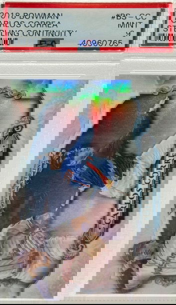 2018 Bowman Sterling Continuity Carlos Correa #BS-CC PSA 9 Mint