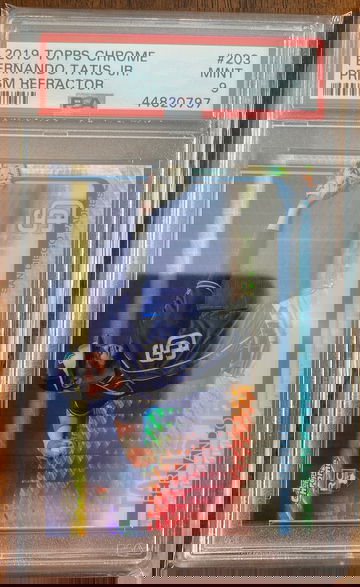 2019 Topps Chrome Fernando Tatis Jr Prism Refractor PSA 9