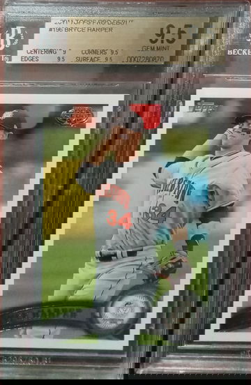 2011 Topps Pro Debut #196 Bryce Harper Pre-Rookie BGS GEM MINT 9.5