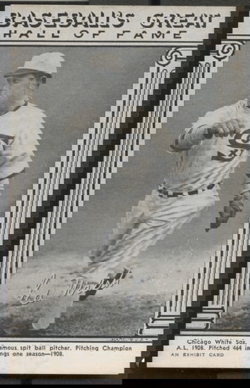 1948 Baseball's Great Hall of Fame Exhibits Ed Walsh Chicago White Sox