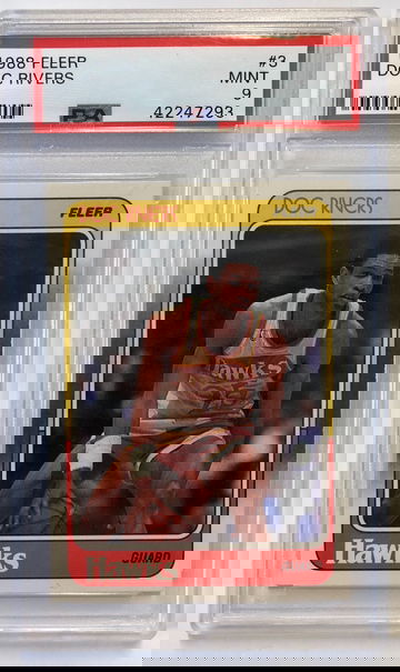 1988 Fleer Doc Rivers PSA 9