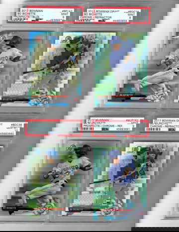 2017 Bowman Bo Bichette 4 Card Lot