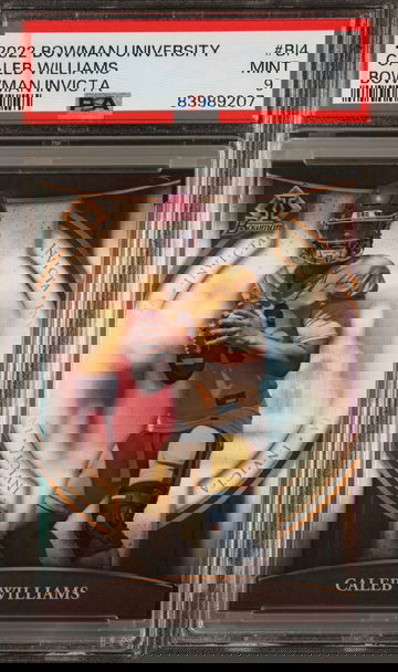 Caleb Williams 2022 Bowman U Chrome Invicta PSA 