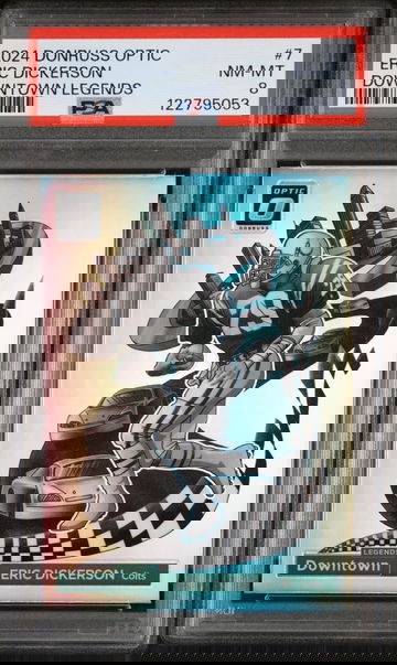 2024 Panini Donruss Optic Downtown Legends Eric Dickerson #7 PSA 8