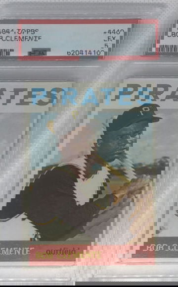 1964 Topps Bob Roberto Clemente  #440 PSA 5 EX HOF Beautiful Card!!!