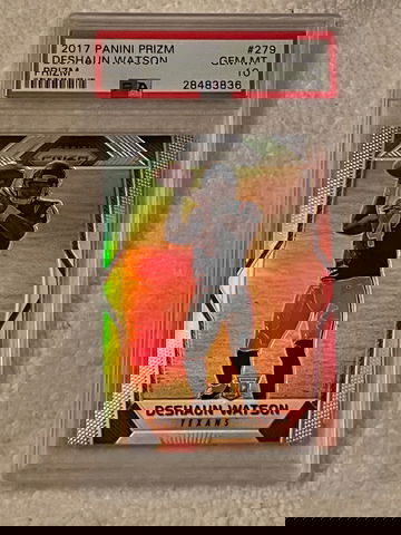 2017 Prizm Deshaun Watson RC Silver/Prizm  PSA 10