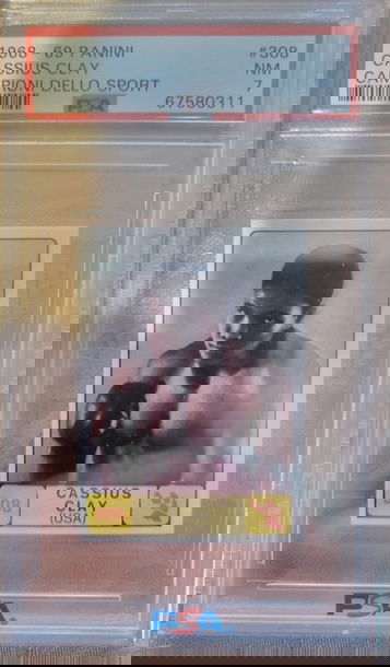 1968 Panini Campioni #308 Cassius Clay Muhammad Ali PSA 7 