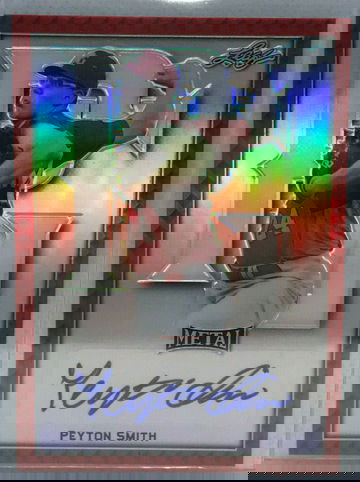 2020 Leaf Perfect Game Metal Proof Rainbow Red James Peyton Smith Auto 1/1