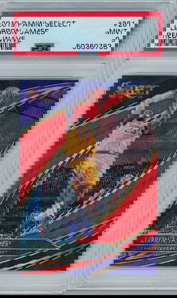 2019 Select Courtside #261 Lebron James - Red Wave Prizm (PSA 9) Lakers (NBA) Basketball 🏀 