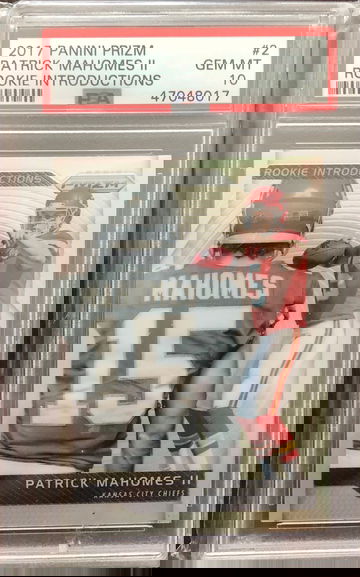Patrick Mahomes 2017 Prizm Rookie Introductions PSA 10