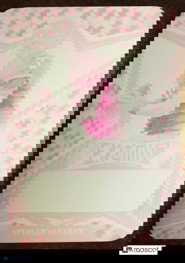 SPENCER SANDERS 2022 Leaf Exotic Football 1 of 1 Magneta Printing Plate OLE MISS