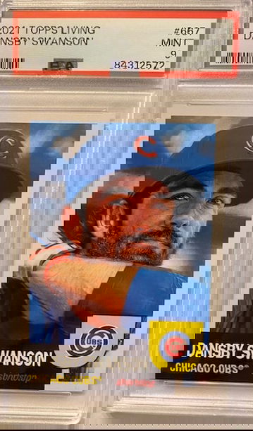  Dansby Swanson 2023 Topps #667 1,512 Printed PSA 9