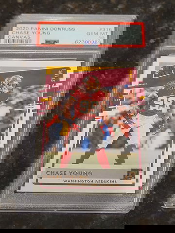 2020 Chase Young Donruss Rated Rookie Canvas Insert PSA 10 RC #316