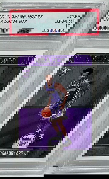 2017 NBA Hoops De'Aaron Fox PSA 10