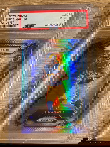 2023 Silver Prizm Puka Nacua #357 PSA 9 Rookie Card Los Angeles Rams