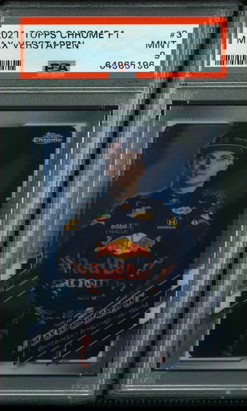 💎🔥 2021 Topps Chrome Formula 1 F1 Base 3 MAX VERSTAPPEN PSA 9 MINT 🇳🇱🏎