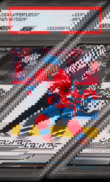 2024 Upper Deck Young Guns Lane Hutson #229 PSA 7