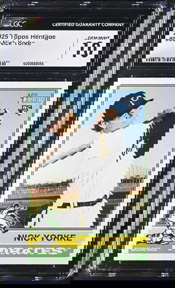 2025 Topps Heritage Nick Yorke RC #80 Pittsburgh Pirates