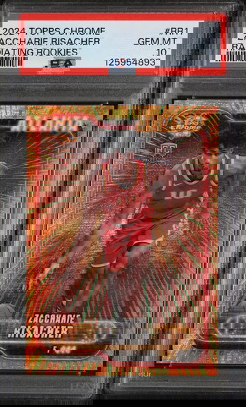 2024 Topps Chrome Radiating Rookies Zaccharie Risacher #RR1 PSA 10