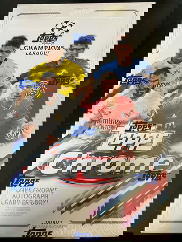 2020/21 Topps Chrome UEFA Champions League Soccer SEALED HOBBY BOX *NEW & HOT!*