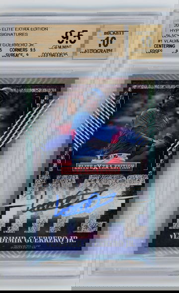 2015 ELITE EXTRA EDITION HYPE SIGNATURES BLACK 1/1 AUTO OF VLADIMIR GUERRERO