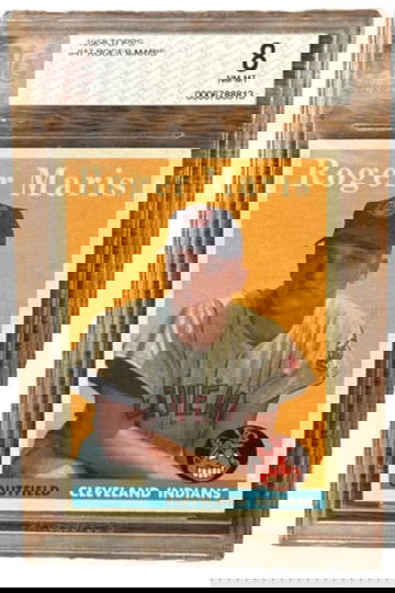 1958 Topps #47 Roger Maris RC BVG 8 Nr Mt Mt well centered