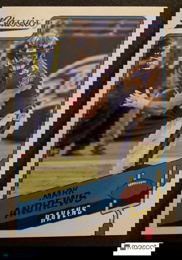 Mark Andrews 2021 Panini Classics #26 Serial #18/50 Green Back Parallel Ravens