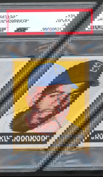 1948 Leaf #79 Jackie Robinson Rookie Card PSA 4 VG-EX