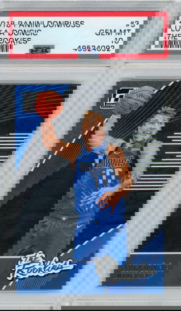 2018-19 Donruss Luka Doncic PSA 10 The Rookies