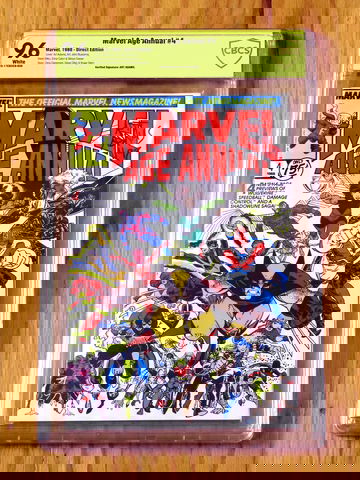 MARVEL AGE ANNUAL #4 CBCS VS 9.6 1988 Verified Signature Arthur Adams Not CGC