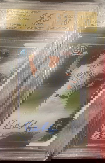 2015 Bowman Chrome Draft Brendan Rodgers auto 