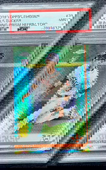 2019 Topps Chrome Kyle Tucker Running-Prism Refractor PSA 9