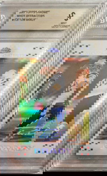 2007 Topps Chrome Tom Brady White Refractor /869 BGS 9 Mint