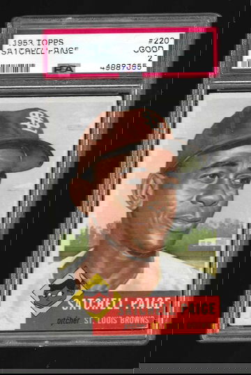 1953 TOPPS SATCHELL PAIGE PSA 2