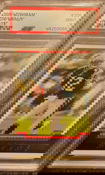 2004 Bowman Tom Brady White PSA 9 Mint /165