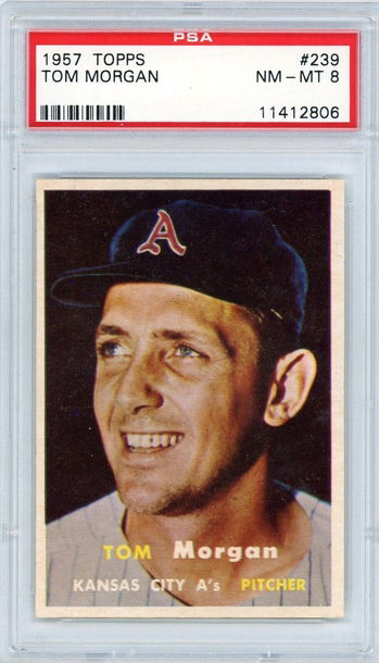 1957 Topps Tom Morgan #239 PSA 8 P1331