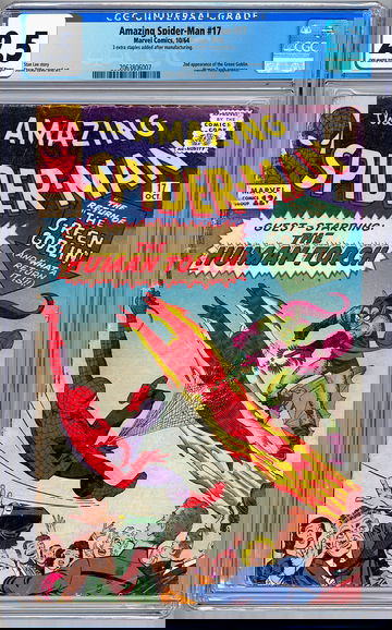 AMAZING SPIDER-MAN #17 CGC 2.5 *2ND GREEN GOBLIN APP* STAN LEE STEVE DITKO 1964