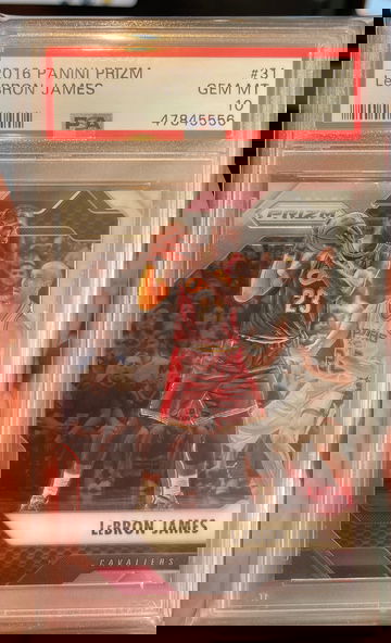 2016 prizm Lebron James PSA 10
