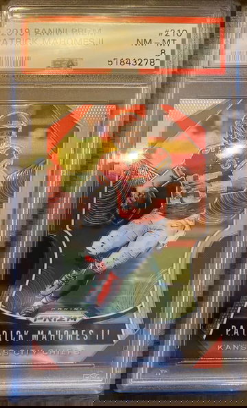 2019 prizm patrick mahomes psa 8 