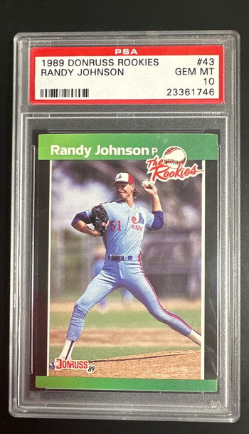 1989 Donruss Rookies Randy Johnson PSA 10