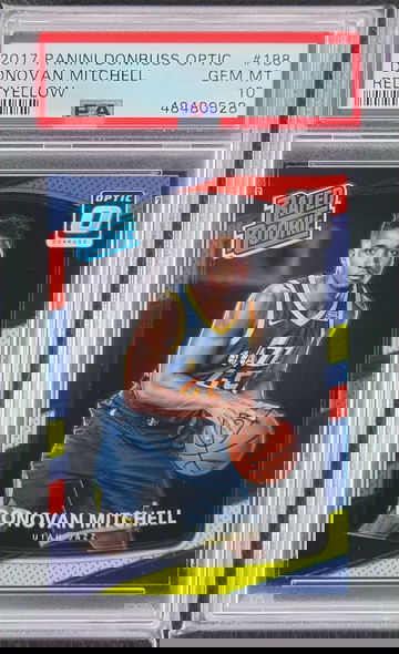 2017 Donruss Optic Donovan Mitchell Rated Rookie PSA 10