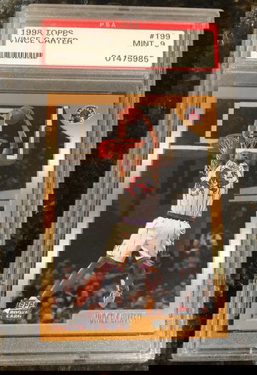 1998 Topps Vince Carter PSA 9