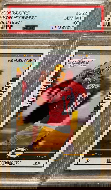 2005 Score Aaron Rodgers Revolution Rookie Card RC #352 PSA 10 Gem Mint *pop 10