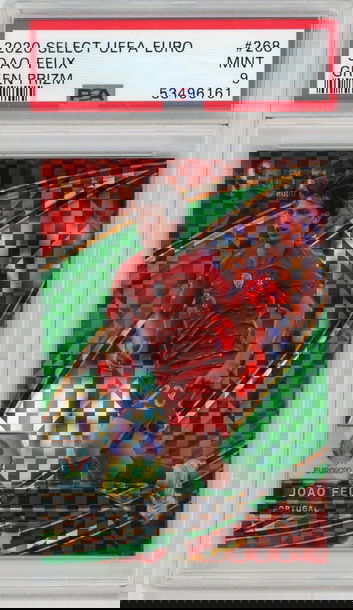 2020 Panini Select UEFA Euro Green Prizm Joao Felix #268 Field Level /5 PSA 9
