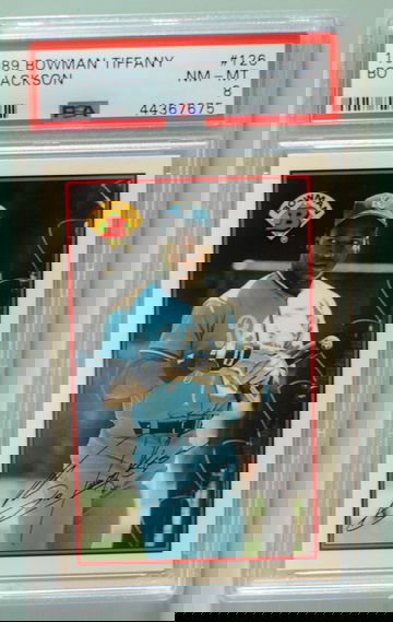 1989 Bowman Tiffany Bo Jackson PSA 8