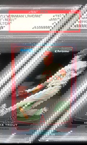 2012 Bowman Chrome Mike Trout #157 Refractor PSA 9 💎Mint