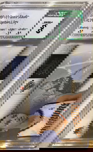 2009 panini studio #129 stephen curry RC csg8