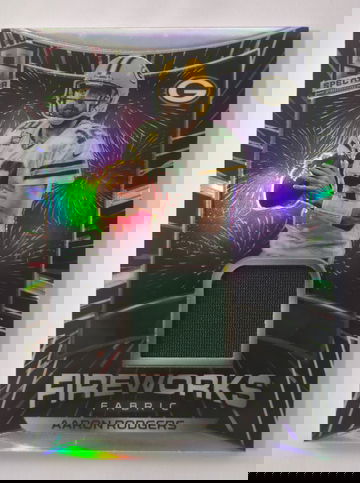 2020 panini Spectra Prizm #11 Aaron Rogers Fireworks Jersey Relics 8/50