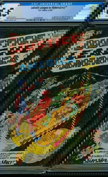 JUSTICE LEAGUE OF AMERICA #3, CGC 4.5 VG+